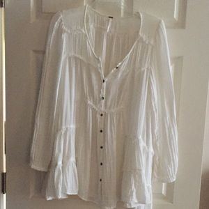 Free People gauze top